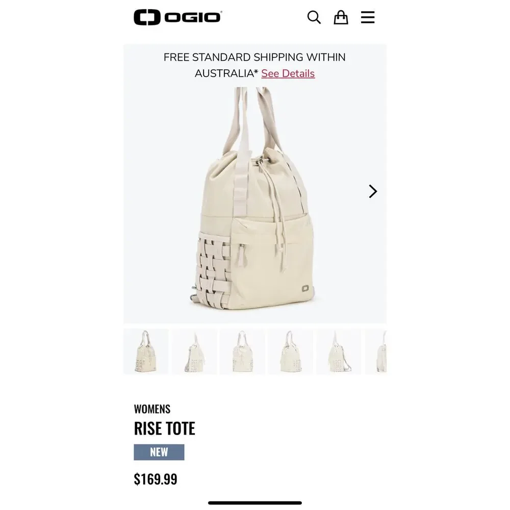 OGIO Cream Drawstring Duffel Backpack - Picture 13 of 13